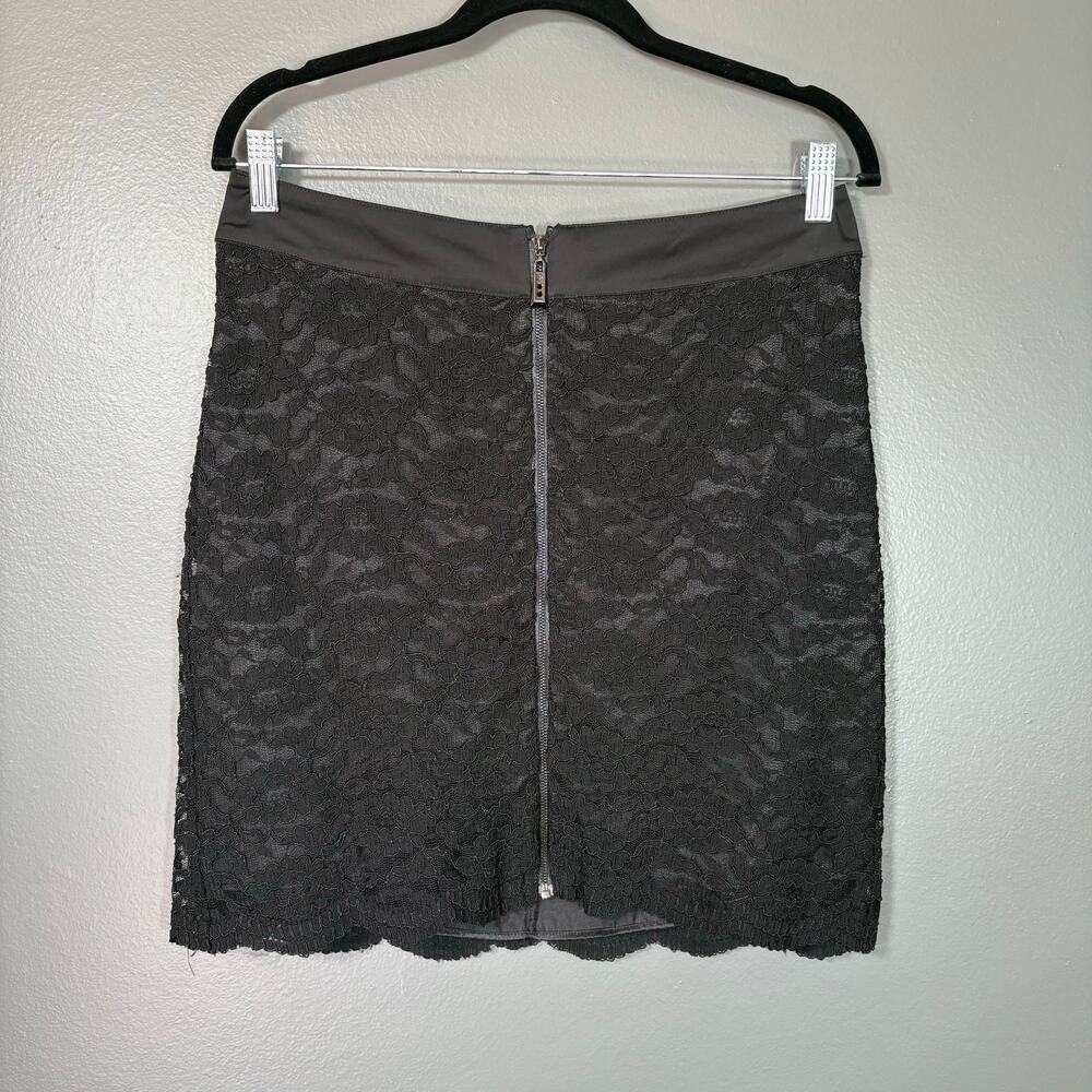 Laundry by Shelli Segal Women's Sexy Black Lace Pencil Skirt - Size 6 - Zipper